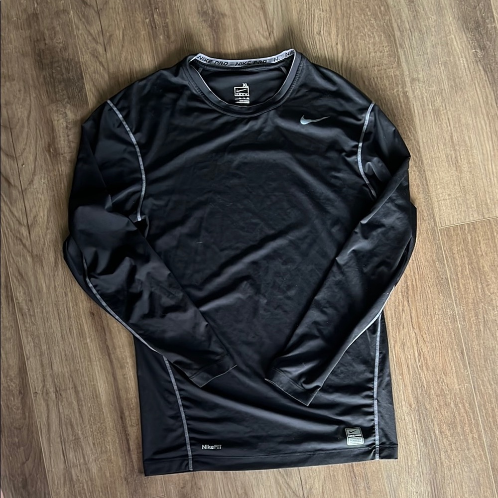 Nike Pro Men's Black Long Sleeve Shirt